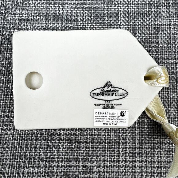 Vtg Dept 56 Snow Babies “Ready To See The World” 2001 Membership Set 3pc Boxed - Picture 9 of 16